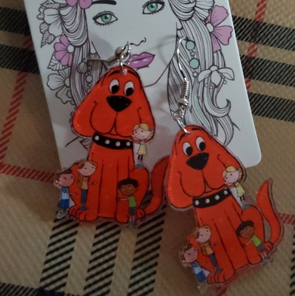 CLIFFORD THE BIG RED DOG EARRINGS